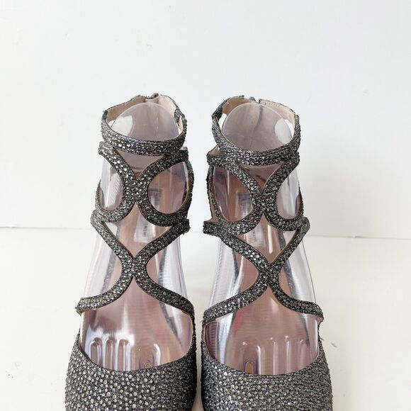 INC. International Concepts Kaffe2 Silver Rhinestone Pumps Pointed Toe Sz 9 NWOB - Picture 7 of 15
